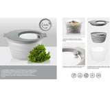 guzzini guzzini centrifuga insalata chef line d 30 cm bianco grigio ean 8008392350699