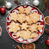 guzzini guzzini vassoio tondo grande natalizio harmonia melamina d 4550 cm table decor bianco rosso ean 8008392412847