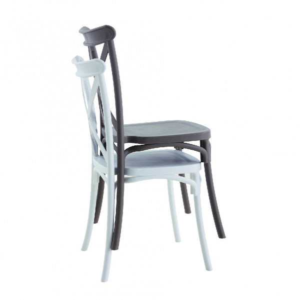 larcolaio larcolaio sedia cross campagnola bianco polipropilene resistente ean 8004944750412
