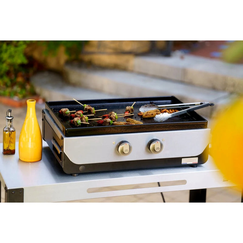 le marquier le marquier plancha elettrica original 260 duo in acciaio piastra da cucina professionale ean 3339380176980