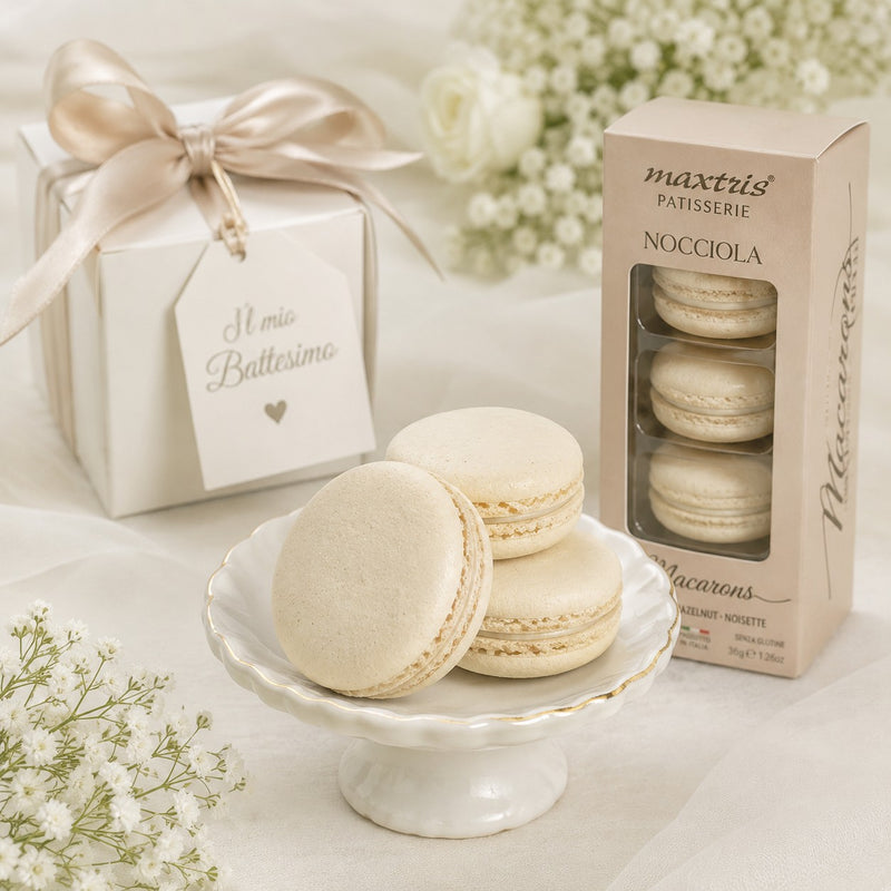 maxtris maxtris macarons nocciola 70 gr colore beige 5 pz ean 8022470868739