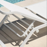 moia greenwood moia greenwood lettino vieste in alluminio e textilene bianco lettino outdoor impilabile design moderno ean 8013054838897