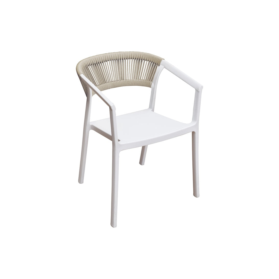 moia greenwood moia greenwood sedia lione in polipropilene bianco con corda paglia sedia outdoor impilabile resistente uv ean 8013054838521