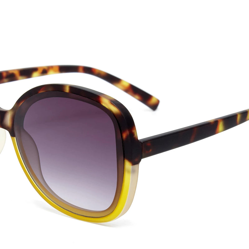 okkia okkia occhiale da sole premontato butterfly mod anna havana yellow ean 8052862288937
