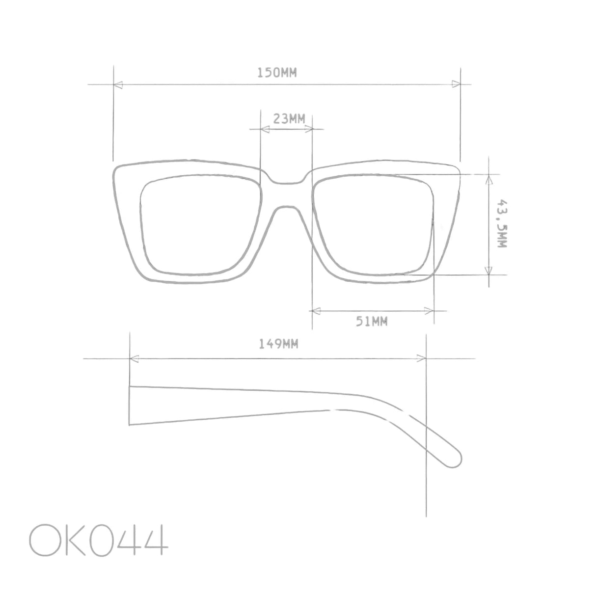 okkia okkia occhiale da sole premontato mod elba spring arms black in pink ean 8056211371226