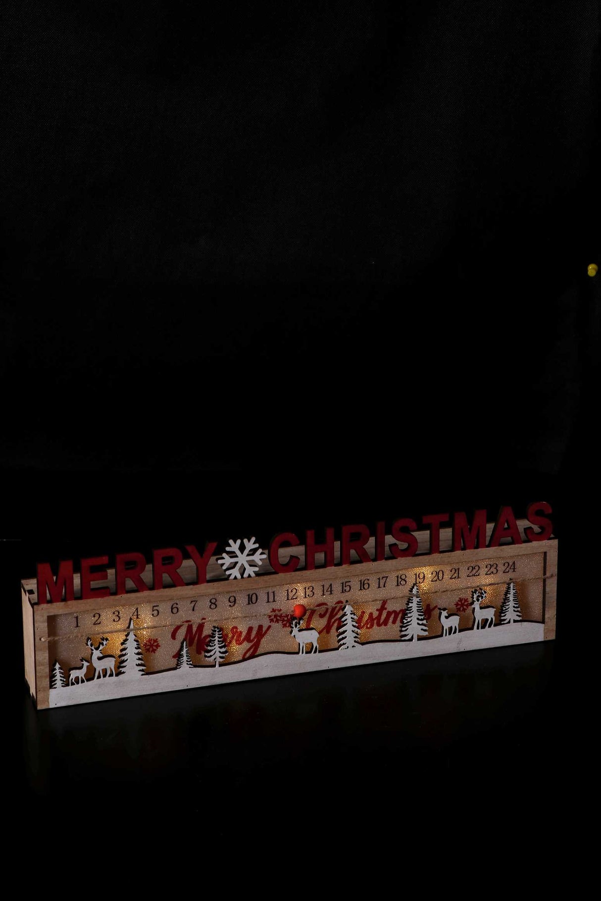 regalo italiano regalo italiano calendario avvento natale merry christmas ass 8 led 40 x 5 x 12 cm rosso 1 pz ean 8057586164901