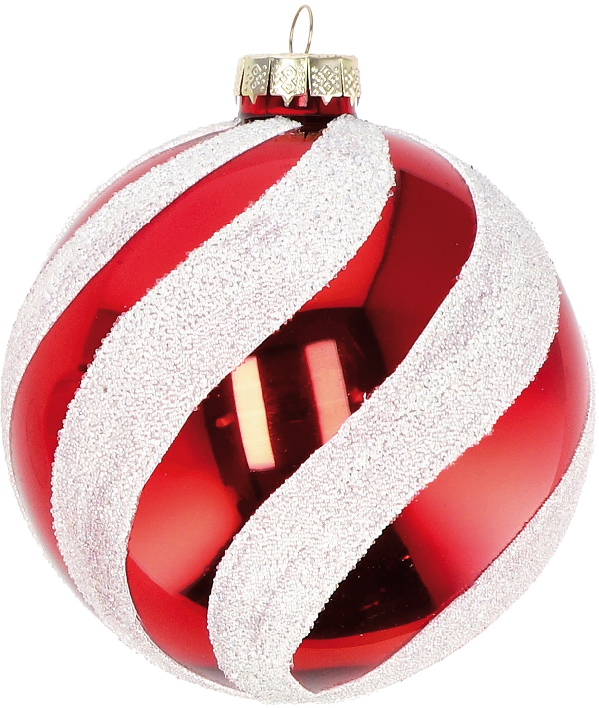 regalo italiano regalo italiano pallina natale d 10 cm vetro ass bianco rosso 1 pz ean 8057586057951