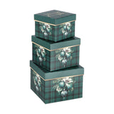 regalo italiano regalo italiano set 3 scatole quadrate di natale cartone ass rosso o verde 1 pz ean 8057586117495