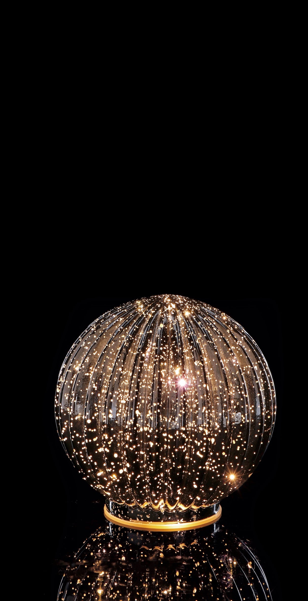 regalo italiano regalo italiano sfera natale vetro ass con 12 led d 15 cm oro 1 pz ean 8057586077584