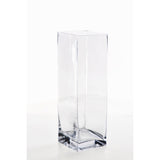 regalo italiano regalo italiano vaso in vetro rettangolare 8 x 8 cm h 25 cm vaso alto per fiori e arredo ean 8021785797765