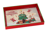 regalo italiano regalo italiano vassoio rettangolare natale plastica 40 x 30 cm h 5 cm ass multicolor 1 pz ean 8057586115149