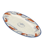 rose tulipani rose tulipani vassoio ovale ocean life melamina 45 x 30 cm ean 8018594611238