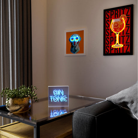 wd lifestyle wd lifestyle cornice con inserti luminosi decoro spritz 30 x 50 cm multicolor ean 8055035681757