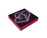 wd lifestyle wd lifestyle specchio decorativo con luci led 38 x 31 cm decoro cuori ean 8053300578009