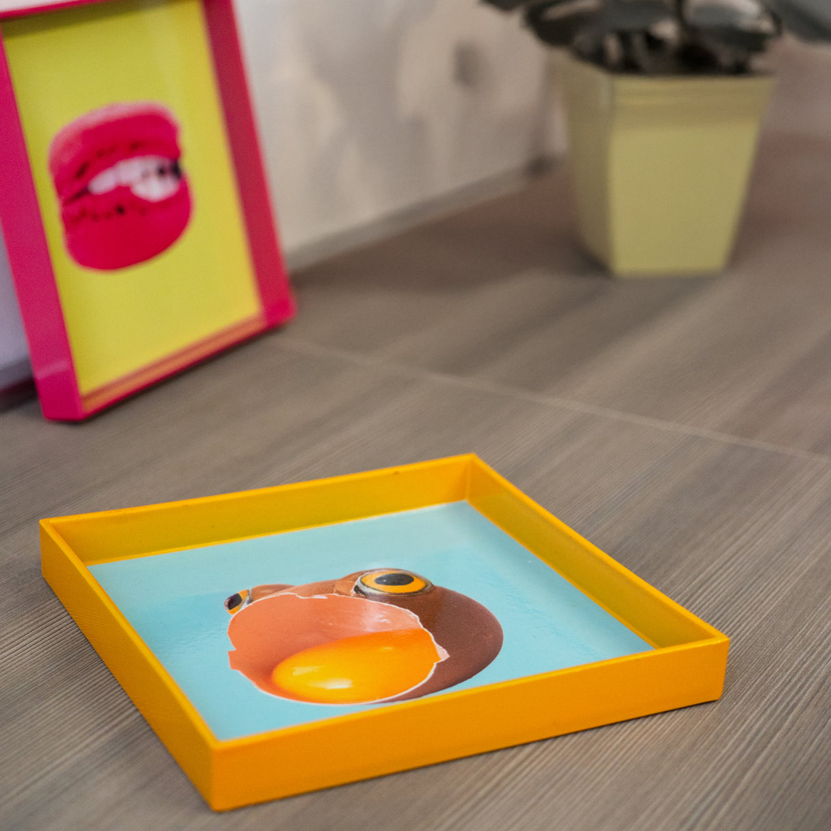 wd lifestyle wd lifestyle vassoio svuota tasche quadrato 20 x 20 cm decoro uovo ean 8055035680446