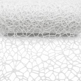 Rete polycotton per composizioni floreali, bomboniere e decorazioni. ARPIMEX H 48 cm × 5 mt, colore bianco, poliestere morbido ean 8018318170485