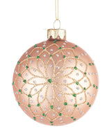 bizzotto bizzotto sfera di natale florid d 80 mm ass verde rosa rosso 1 pz ean 8051836749030