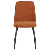 di mo di mo sedia tracy in tessuto color mattone 57x45x84 cm design moderno ean 8010402514809