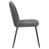 di mo di mo sedia tracy in tessuto grigio scuro 57x45x84 cm design moderno ean 8010402514816