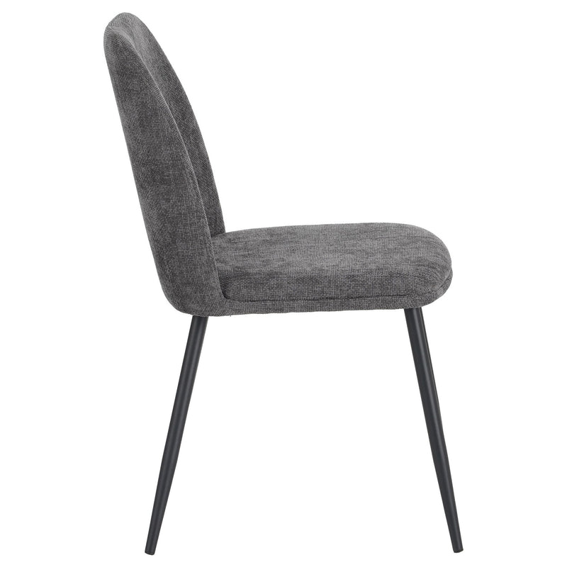 di mo di mo sedia tracy in tessuto grigio scuro 57x45x84 cm design moderno ean 8010402514816