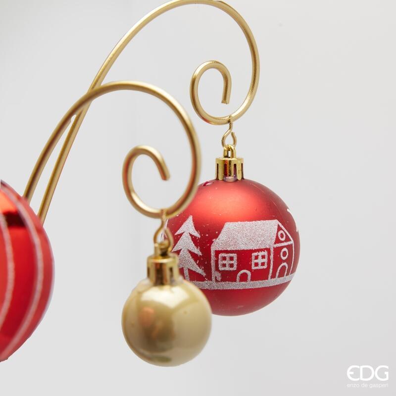 edg enzo de gasperi edg enzo de gasperi alzata decoreativa xmas natale h 111 cm white black ean 8059824542472