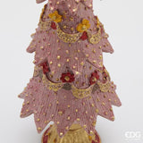 edg enzo de gasperi edg enzo de gasperi decoro decoglitter pino di natale h 345 cm d 11 cm poliresina mix rosa ean 8059824597977