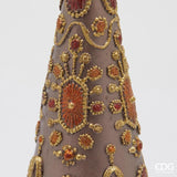 edg enzo de gasperi edg enzo de gasperi decoro decoglitter pino e gemme di natale h 33 cm d 105 cm poliresina mauve ean 8059824597892