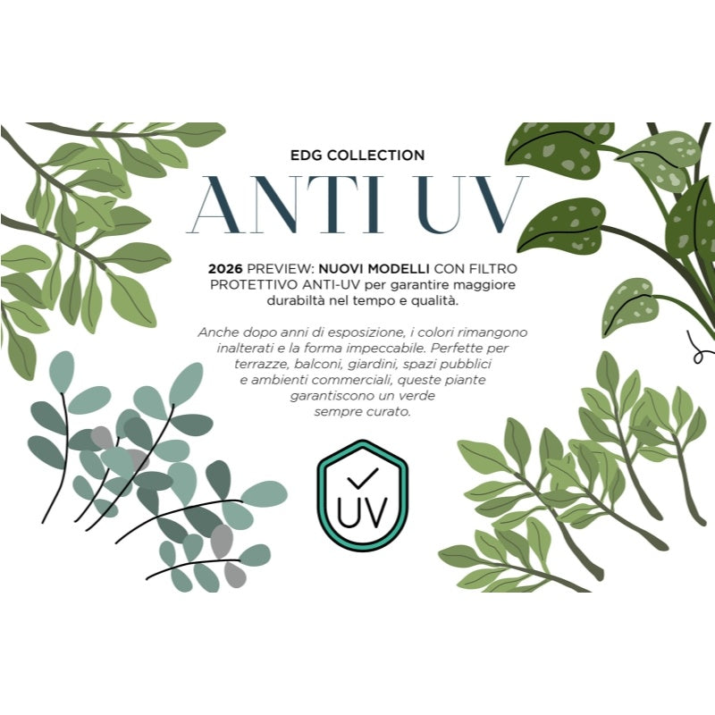 edg enzo de gasperi edg enzo de gasperi olivo con vaso h 208 cm pianta artificiale anti uv verde ean 8059824607591