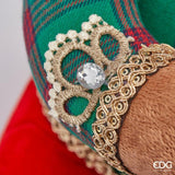 edg enzo de gasperi edg enzo de gasperi orso noel nutcrak natalizio con tamburo h 43 cm 44 x 35 cm verde rosso ean 8059824303547