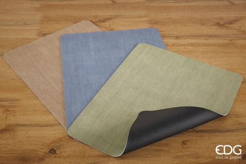 edg enzo de gasperi edg enzo de gasperi tovaglietta bicolore rettangolare 46 x 35 cm sage ean 8059824513045