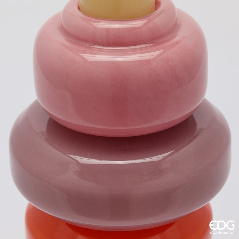 edg enzo de gasperi edg enzo de gasperi vaso strati h 40 cm d 16 cm waterproof vetro mix verde ean 8059824632562