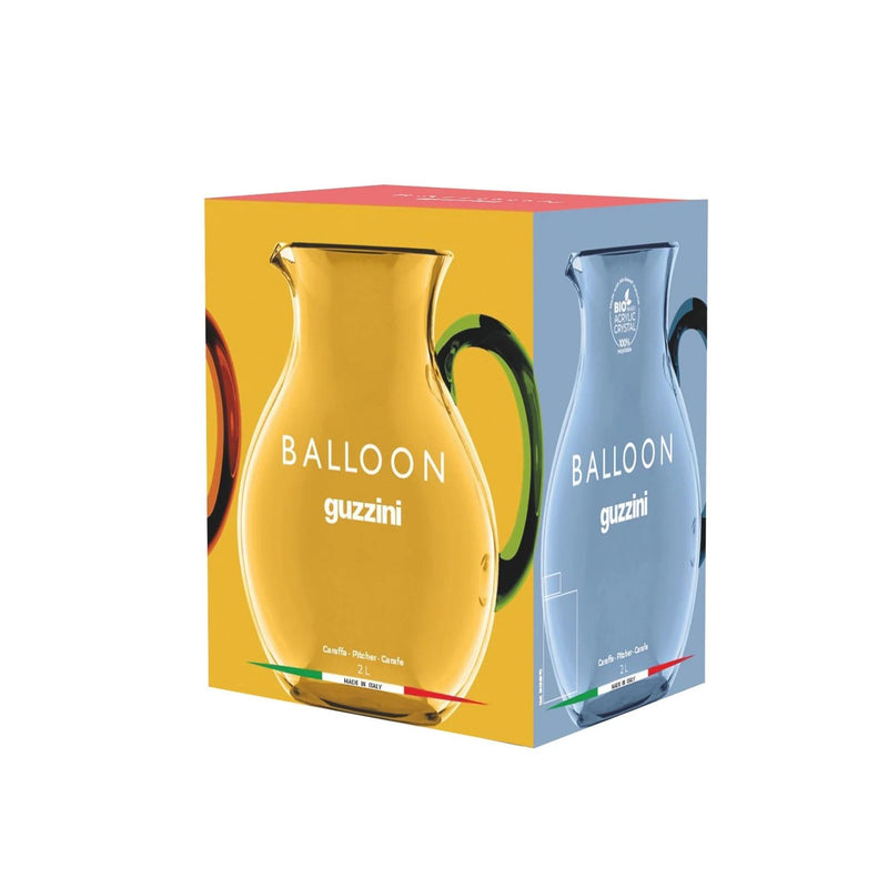 guzzini guzzini caraffa balloon 2 lt in plastica a base biologica verde caraffa leggera e pratica per cucina e tavola ean 12810086