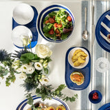 guzzini guzzini ciotola riviera melamina d 22 cm bianco blu ean 8008392392361