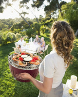 lotusgrill lotusgrill barbecue portatile 35 x 35 x 23 4 cm per interno ed esterno rosso ean 4260023010837