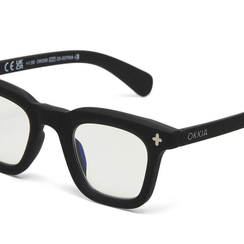 okkia okkia occhiale da lettura mod firenze premontato soft touch black diottrie 2 50 ean 8056211374760