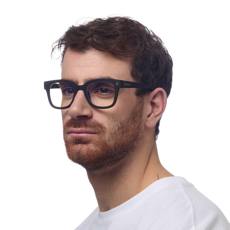okkia okkia occhiale da lettura mod giovanni anti luce blu magframe nero grigio diottrie 1 00 ean 8053806019037