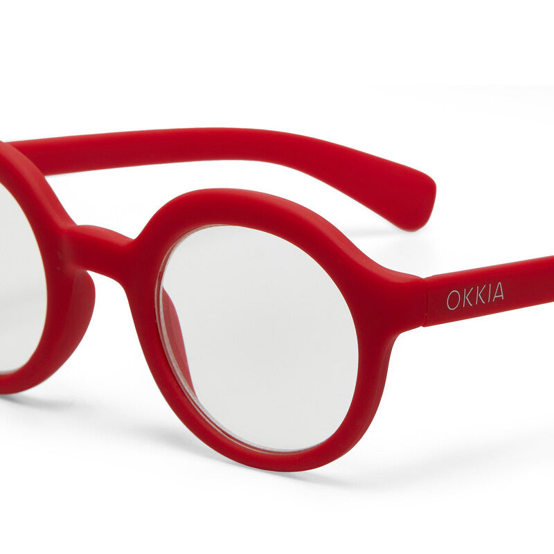 okkia okkia occhiale da lettura mod lauro premontato soft touch red diottrie 2 50 ean 8056211371066