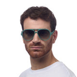 okkia okkia occhiale da sole premontato a forma di goccia mod alessio green ean 8055773198074