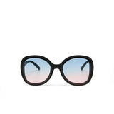 okkia okkia occhiale da sole premontato butterfly mod anna soft touch black lenti blue pink ean 8056211374258