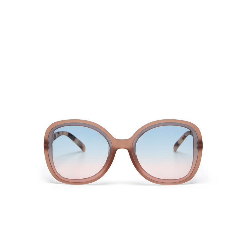 okkia okkia occhiale da sole premontato butterfly mod anna soft touch pink havana lenti blue pink ean 8056211374272