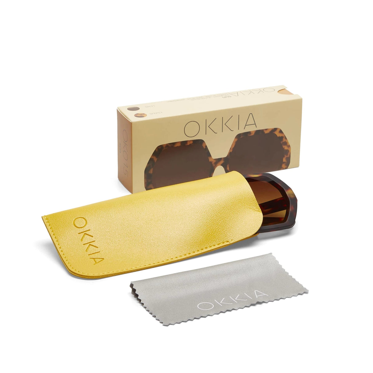 okkia okkia occhiale da sole premontato esagonale mod emma classic havana ean 8055773198029