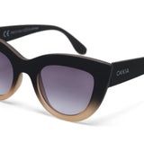 okkia okkia occhiale da sole premontato gatto big frame mod claudia black pink ean 8056211371431