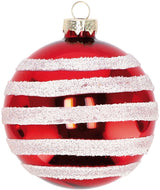 regalo italiano regalo italiano pallina natale d 8 cm vetro ass bianco rosso 1 pz ean 8057586057944