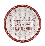 regalo italiano regalo italiano piattini carta natale d 23 cm ass cf 12 pz rosso bianco 1 pz ean 8057586122680