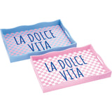 regalo italiano regalo italiano set 2 vassoi rettangolari ass 37 x 25 cm 40 x 28 cm multicolor 1 cf ean 8057586183599