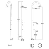 immagine-4-sined-luna-alu-nera-lcd-doccia-in-alluminio-doppio-attacco-dacqua-soffione-iswitch-e-termometro-nero-ean-8025431152809