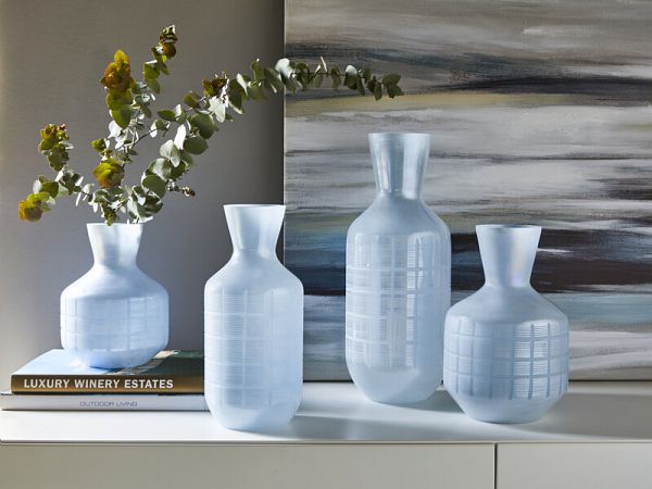 tognana tognana vaso quadretti bombato h 30 cm design nuvola ean 8056444358452