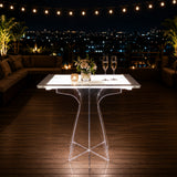 bigiemme bigiemme alzata trasparente in plexiglass per top led 39x39 cm h 30 cm