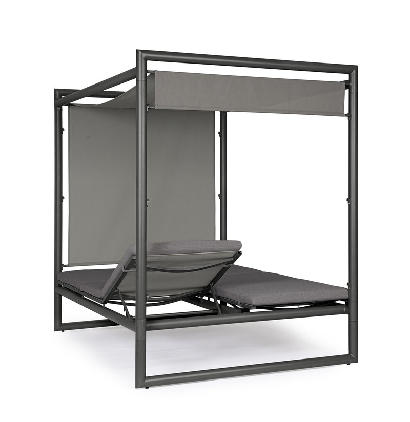 bizzotto bizzotto daybed konnor antracite struttura alluminio 213 x 149 x 196 cm tessuto idrorepellente ean 8051836690134