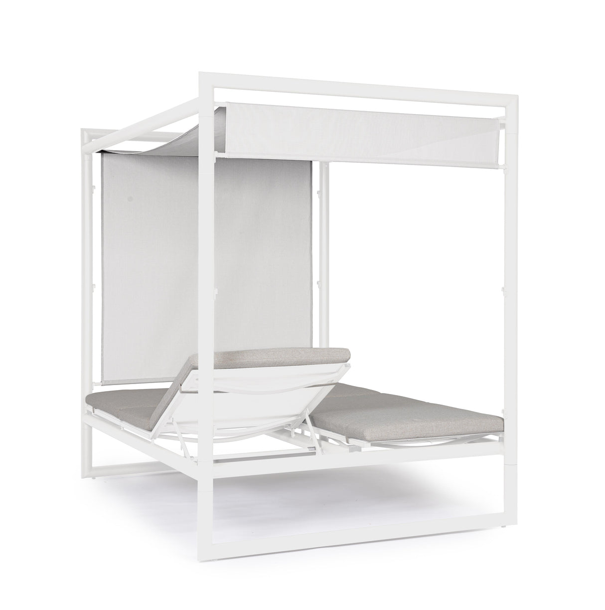 bizzotto bizzotto daybed konnor bianco struttura alluminio 213 x 149 x 196 cm tessuto idrorepellente ean 8051836690127